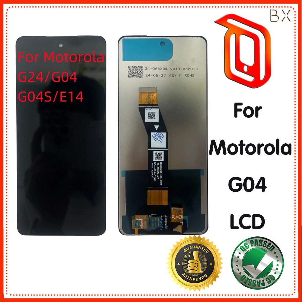 Dành Cho Motorola Moto G04 LCD XT2421-2 Màn Hình Hiển Thị Bảng Điều Khiển Cảm Ứng Số Hóa Lắp Ráp Màn Hình Thay Thế Cho Moto G24 / E14 / G04S LCD