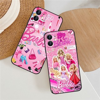 Ốp Lưng Barbie Màu Hồng Cho VIVO Y05 Y17 Y12 Y15 Y11 Y16 Y17S Y20 Y20S Y11S Y12S Y02 Y19 Y21 Y15S Y15A Y35 Y51 Y51S Y81 Y85 Y91C Y91 Y93 Y95 Y36 V19 V20 V21E V23 Vỏ Mờ Mềm DC