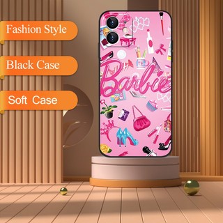 Ốp Lưng Barbie Màu Hồng Cho VIVO Y05 Y17 Y12 Y15 Y11 Y16 Y17S Y20 Y20S Y11S Y12S Y02 Y19 Y21 Y15S Y15A Y35 Y51 Y51S Y81 Y85 Y91C Y91 Y93 Y95 Y36 V19 V20 V21E V23 Vỏ Mờ Mềm DC