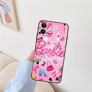 Ốp Lưng Barbie Màu Hồng Cho VIVO Y05 Y17 Y12 Y15 Y11 Y16 Y17S Y20 Y20S Y11S Y12S Y02 Y19 Y21 Y15S Y15A Y35 Y51 Y51S Y81 Y85 Y91C Y91 Y93 Y95 Y36 V19 V20 V21E V23 Vỏ Mờ Mềm DC