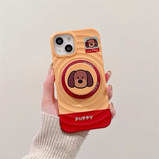 Ốp bảo vệ họa tiết chó con chim cánh cụt dễ thương hoạt hình phù hợp cho iPhone15pro 15promax 14 14promax 14pro 13 pro max 16 plus 12 pro 11promax wave điện thoại di động