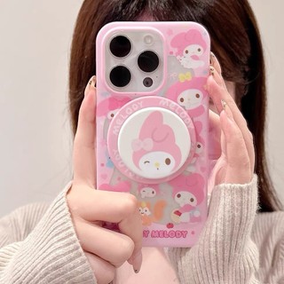 Ốp bảo vệ họa tiết giai điệu màu hồng dễ thương phong cách Hàn Quốc thích hợp cho iPhone15pro 15promax 14 14promax 14pro 13 pro max 16 plus 12 pro 11promax ốp lưng điện thoại di động