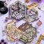 Enwei 3 Chiếc [Dòng Phong Cách Retro Trung Hoa] Nhãn Dán Deco Dễ Thương Nhãn Dán PET Chống Thấm Nước Chất Liệu Giấy Sổ Lưu Niệm Bộ
