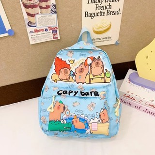 Balo Capybara Dễ Thương Cho Bé - Ba lô Hoạt Hình Nhẹ Nhàng Đi Học Mẫu Giáo Đáng Yêu
