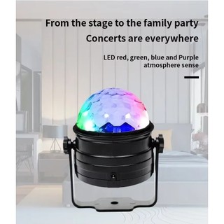 Usb RGB Xoay Disco Bóng Đèn 220v Kích Hoạt DJ Nhấp Nháy Mini Qutdoors Chiếu Sáng Tiệc Cưới Khiêu Vũ Xmas KTV Sinh Nhật Đám Cưới Chương Trình Phòng Ngủ Nhà