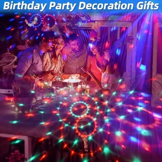 Usb RGB Xoay Disco Bóng Đèn 220v Kích Hoạt DJ Nhấp Nháy Mini Qutdoors Chiếu Sáng Tiệc Cưới Khiêu Vũ Xmas KTV Sinh Nhật Đám Cưới Chương Trình Phòng Ngủ Nhà
