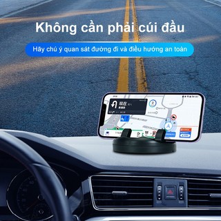 SEAMETAL Giá đỡ điện thoại trên ô tô ABS biển số đỗ xe xoay 360° bền bỉ và không phai màu