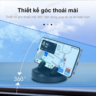SEAMETAL Giá đỡ điện thoại trên ô tô ABS biển số đỗ xe xoay 360° bền bỉ và không phai màu