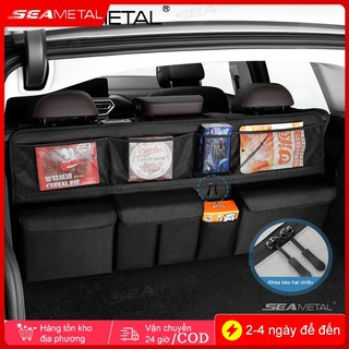 SEAMETAL Cốp Xe Ô Tô Túi Bảo Quản Có Thể Gập Lại Sau Ghế Xe Ô Tô Treo Túi Bảo Quản Phụ Kiện Xe Hơi
