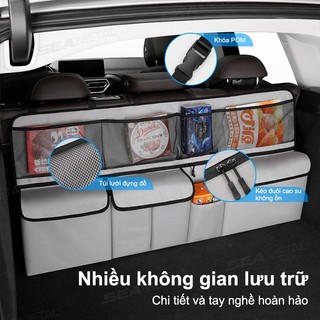 SEAMETAL Cốp Xe Ô Tô Túi Bảo Quản Có Thể Gập Lại Sau Ghế Xe Ô Tô Treo Túi Bảo Quản Phụ Kiện Xe Hơi