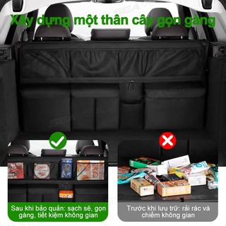 SEAMETAL Cốp Xe Ô Tô Túi Bảo Quản Có Thể Gập Lại Sau Ghế Xe Ô Tô Treo Túi Bảo Quản Phụ Kiện Xe Hơi
