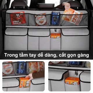 SEAMETAL Cốp Xe Ô Tô Túi Bảo Quản Có Thể Gập Lại Sau Ghế Xe Ô Tô Treo Túi Bảo Quản Phụ Kiện Xe Hơi
