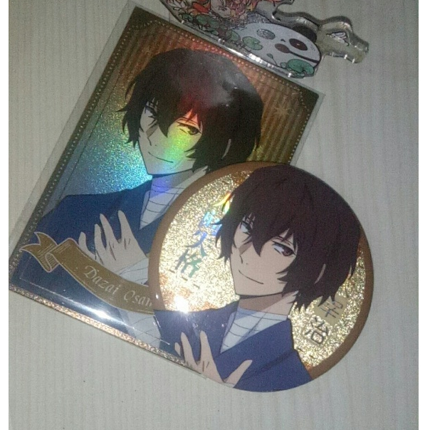 Bungou Stray Dogs Blind Box Huy hiệu và Bộ thẻ Flash Dazai Chuuya