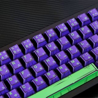 Phong Cách Truyện Tranh EVA-01 Keycaps PBT Dye-sub Cherry Profile Keycap Tùy Chỉnh Keycaps Tương Thích Với Cherry Gateron MX Switch