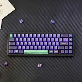 Phong Cách Truyện Tranh EVA-01 Keycaps PBT Dye-sub Cherry Profile Keycap Tùy Chỉnh Keycaps Tương Thích Với Cherry Gateron MX Switch