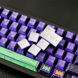 Phong Cách Truyện Tranh EVA-01 Keycaps PBT Dye-sub Cherry Profile Keycap Tùy Chỉnh Keycaps Tương Thích Với Cherry Gateron MX Switch