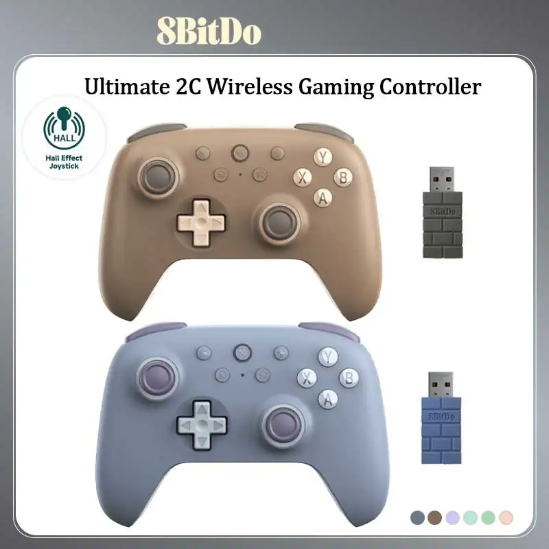 Mới 8BitDo Ultimate 2C Bộ Điều Khiển Chơi Game Không Dây Cho PC Windows 10 / 11 Steam Deck Raspberry Pi Android Phụ Kiện Trò Chơi