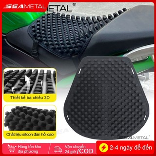 Seametal Xe Máy Silicon Đệm Ghế Thoáng Khí Ghế Dành Cho Xe Điện Autocycle 3D Gel Thoải Mái Ghế Thảm
