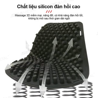 Seametal Xe Máy Silicon Đệm Ghế Thoáng Khí Ghế Dành Cho Xe Điện Autocycle 3D Gel Thoải Mái Ghế Thảm