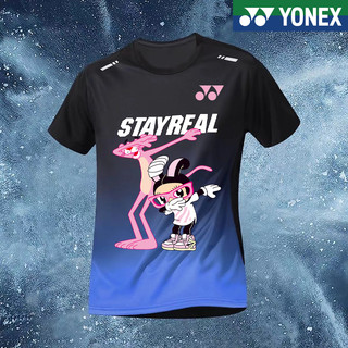 Áo Sơ Mi Yonex 2024 Phong Cách Mới YY Áo Sơ Mi Cầu Lông Top Nam Nữ Đội Hàn Quốc Cùng Trang Phục Thi Đấu Áo Thun Trẻ Em Nhanh Khô Giảm Béo Áo Thun Tập Luyện