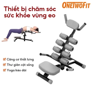 Onetwofit Yoga Chỉnh Đĩa Tập Thể Dục Đai Thiết Bị Giải Nén Cột Sống Cáng Hộ Gia Đình Mở Lưng