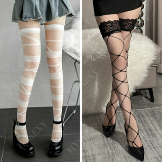 Vớ Gợi Cảm Hàng Ngày Nữ Trên Đầu Gối Loại Họa Tiết Dễ Dàng Phù Hợp Với HJJ