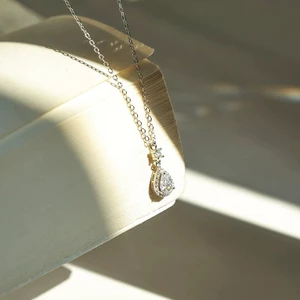 Vòng cổ hình giọt nước zircon đơn giản sang trọng dành cho nữ Vòng cổ choker nổi tiếng