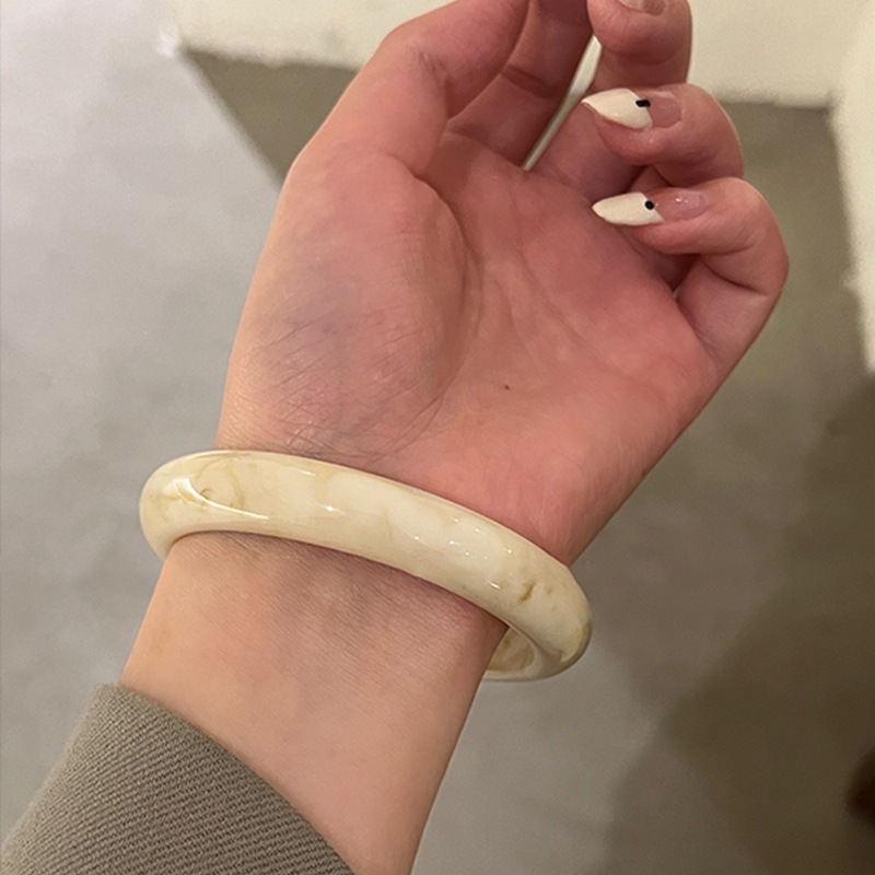 [Jewbeauty] Vòng tay tròn đơn giản Faint mùa thu đông retro cá tính thiết kế thời trang vòng tay thích hợp trang sức tay khí chất cao cấp