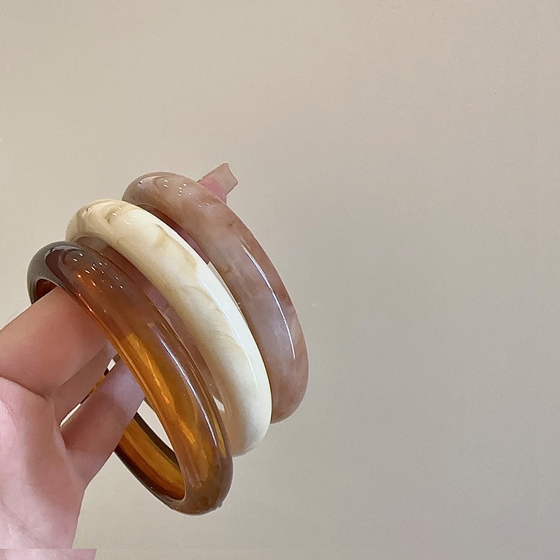 [Jewbeauty] Vòng tay tròn đơn giản Faint mùa thu đông retro cá tính thiết kế thời trang vòng tay thích hợp trang sức tay khí chất cao cấp