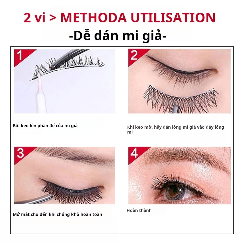 Trong Suốt Chống Thấm Nước Dụng Cụ Trang Điểm Phụ Kiện Lông Mi Keo Mới Mạnh Mẽ Giả Lông Mi Keo Nhanh Khô Trong Suốt