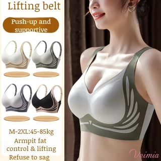 Silk Phoenix 👙 Hỗ trợ mạnh mẽ Đẩy lên Nâng chống chảy xệ Áo ngực đẩy lên không dây Kiểm soát mỡ Nách Chống trượt Hình chữ U Lưng Mềm mại Mặt rộng 3D Tấm lót cố định