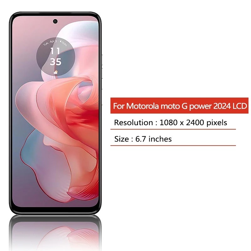 Dành Cho Motorola Moto G Power (2024) Màn Hình LCD Màn Hình Cảm Ứng Bảng Số Hóa Hội G Power 2024 Thay Thế Màn Hình