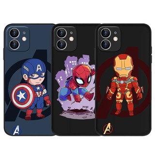 Ốp Lưng Cho OPPO A15 A16 A16K A17 A31 A33 A37 A3S A5S A12 A53 A54 A55 71 A73 A74 A76 A83 A92 A9 A5 A92S A93 A97 F11 F5 F7 F9 Vỏ Họa Tiết Người Sắt Mờ Người Nhện Captain America