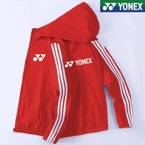 Theo yêu cầu áo khoác yonex 2 xu hướng mới sọc cặp đôi áo chống nắng áo khoác thể thao