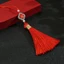 Năm Mới & Lễ Hội Mùa Xuân - Tua Rua và Mặt Dây Chuyền Gỗ Mảng Đất Xanh Phong Cách Cây Cảnh