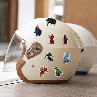 Bộ 50 Siêu Nhân Người Sắt Marvel Miếng Dán Điện Thoại Laptop Chai Mũ Bảo Hiểm PVC Chống Thấm Nước Miếng Dán DIY