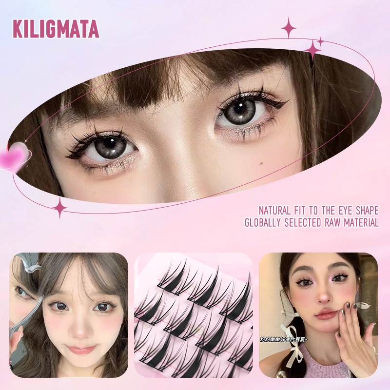 Kiligmatata Ba Hàng Lông Mi Giả Elf Thông Minh Và Đa Năng Tự Nhiên Sử Dụng Hàng Ngày 11mm-13mm Tự Nhiên Chuyên Nghiệp C & D Có Thể Tái Sử Dụng