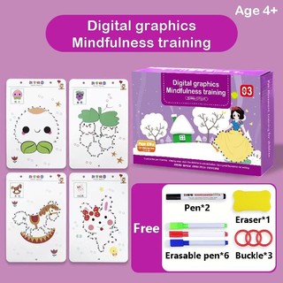 Giáo viên kết hợp thông minh 64 trang 6 giờ, Học Montessori cho trẻ em 2 3 4 5