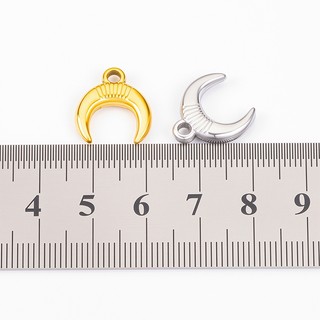 Thép không gỉ Sừng Mặt Dây Chuyền Trang Sức Tự Làm Phụ Kiện Mặt Trăng Mặt Dây Chuyền Retro Choker Quyến Rũ