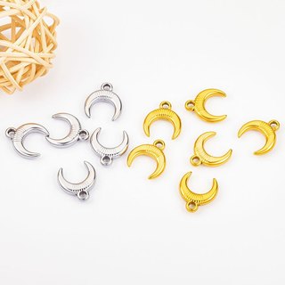 Thép không gỉ Sừng Mặt Dây Chuyền Trang Sức Tự Làm Phụ Kiện Mặt Trăng Mặt Dây Chuyền Retro Choker Quyến Rũ