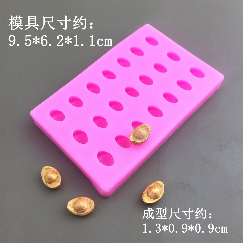 Mini Vàng Thỏi Mô Hình Khuôn Silicon DIY Khuôn Socola Thỏi Bánh Sinh Nhật Trang Trí Đồ Trang Trí Khuôn