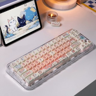 Dâu Mèo Keycaps PBT Dye-sub MOA Profile Keycap Tùy Chỉnh Keycaps Tương Thích Với Cherry Gateron MX Switch
