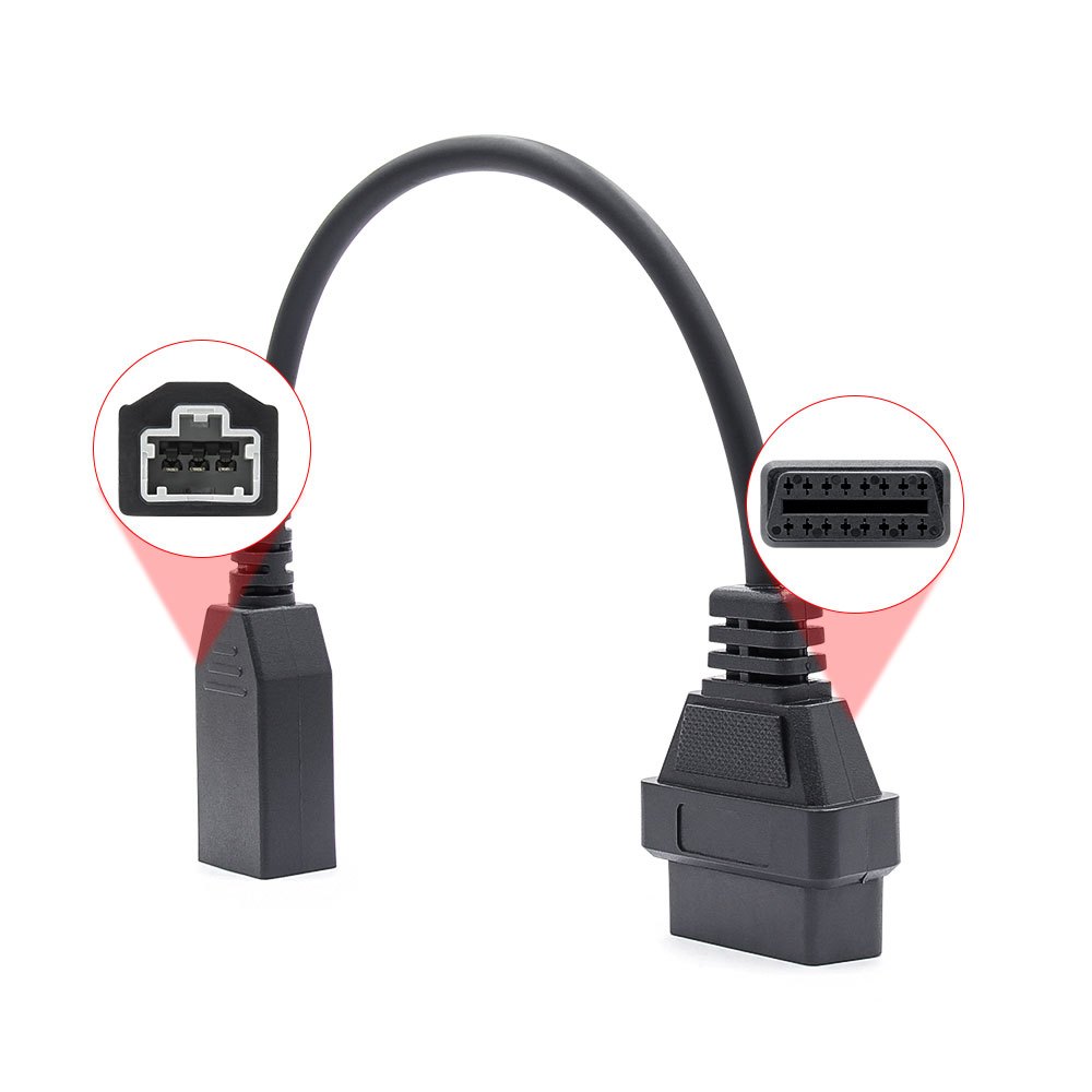 Máy Quét OBD2 ELM327 3Pin Cho Xe Honda Đến 16 Pin OBD2 Cáp Chẩn Đoán 3 Pin Cho Xe Honda Cũ OBD2 Adapter Kết Nối
