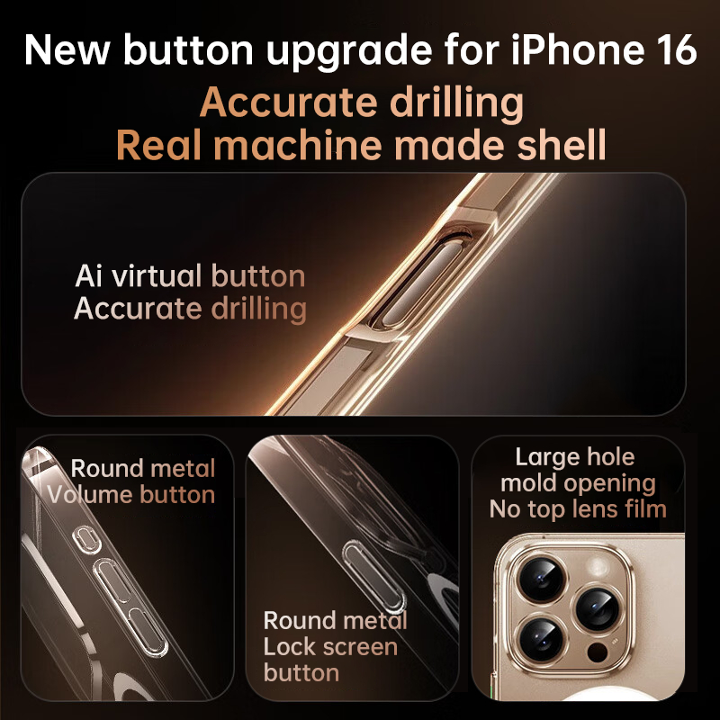 Ảnh Ốp Điện Thoại Awei Trong Suốt Từ Tính Chống Va Đập Cho iPhone 16 Pro Max / 15 / 14 / 13 / 12 / 11 Plus Hỗ Trợ Sạc Không Dây 1