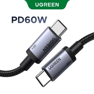 Ugreen USB C sang USB Type C cho Samsung S24 S25 iPhone 15 16 Pro Max PD 60W Cáp cho MacBook iPad Pro
