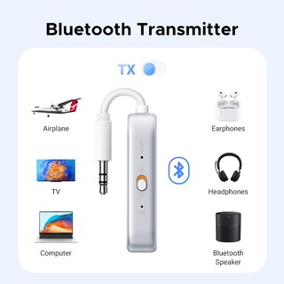 Bộ phát sóng Bluetooth 5.4 2 trong 1 UGREEN Hỗ trợ giải mã SBC / AAC Áp dụng cho TV / Ô tô / Máy bay / Loa 45812