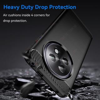 Dành cho Ốp điện thoại Realme 13 + 5G Luxury Slim [Chống vân tay bằng sợi Carbon] Vỏ giáp mềm bảo vệ chống sốc SMF01