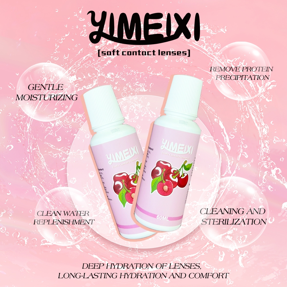 Dung dịch thấu kính áp tròng Yimeixi 60ml Chai nhỏ sạch sẽ