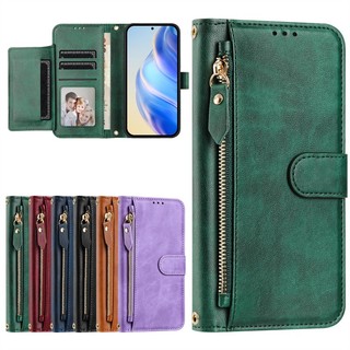 Ốp Lật Cho Samsung Galaxy Note 8 9 10 Pro Plus Lite 20 Siêu Mờ Ví Da Bao Khe Cắm Thẻ Túi Đựng Dây Kéo Vỏ