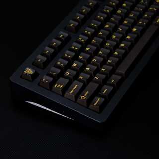 Keycaps vàng đen trong suốt ABS Double-shot Cherry Profile Keycap Custom Keycaps Tương thích với công tắc Cherry Gateron MX